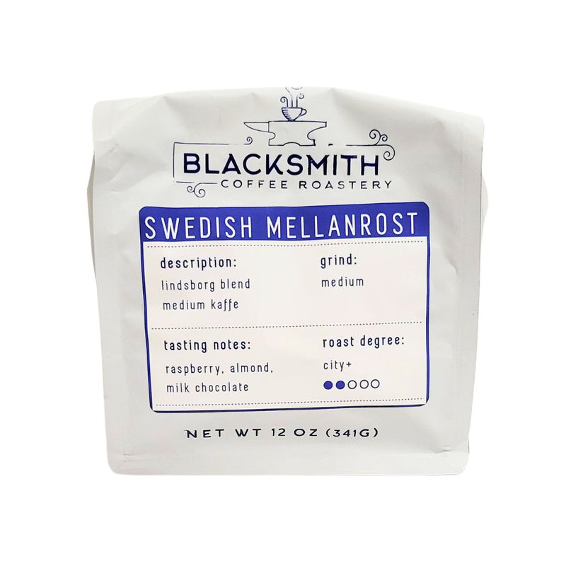 Load image into Gallery viewer, Blacksmith Coffee Swedish Mellanrost, 12oz
