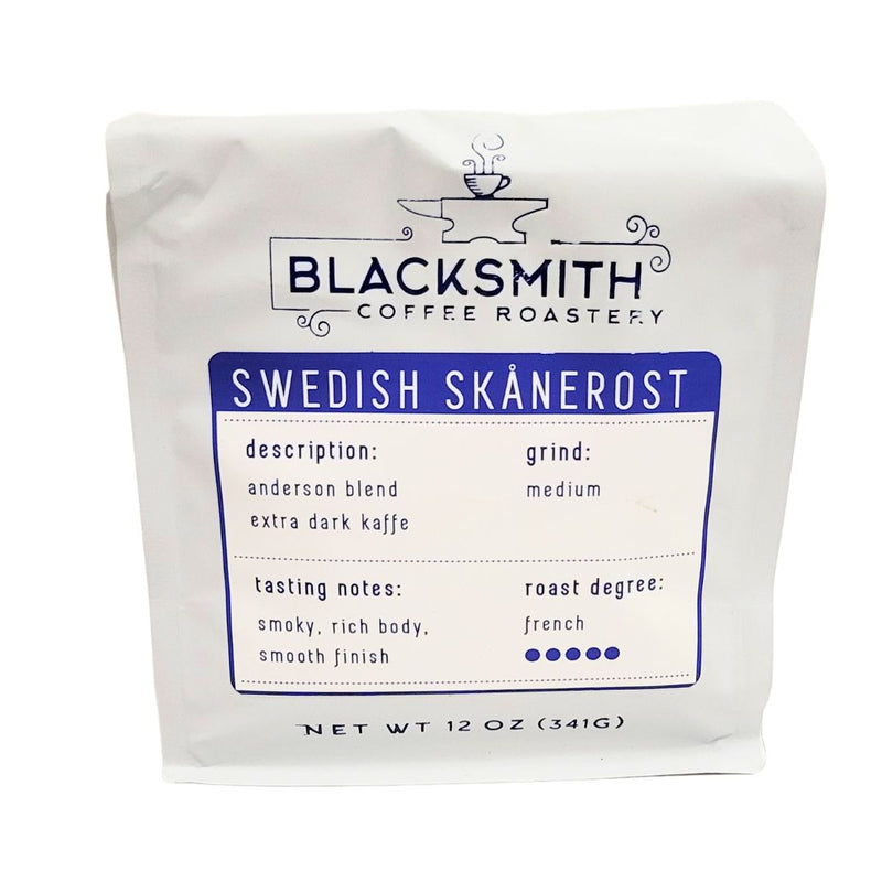 Load image into Gallery viewer, Blacksmith Coffee Swedish Skanerost, 12oz
