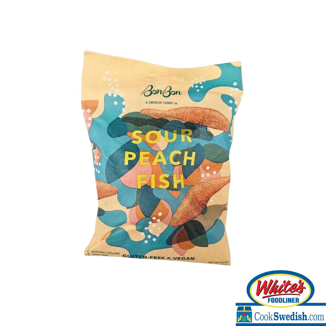 BonBon Sour Peach Fish, 5.2oz – Cook Swedish