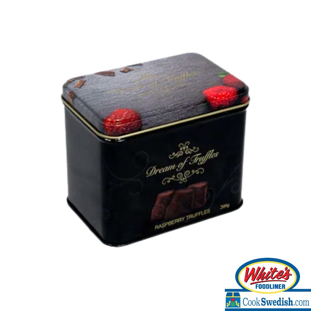 Dream of Sweden Raspberry Truffles, 7.05oz Tin – Cook Swedish