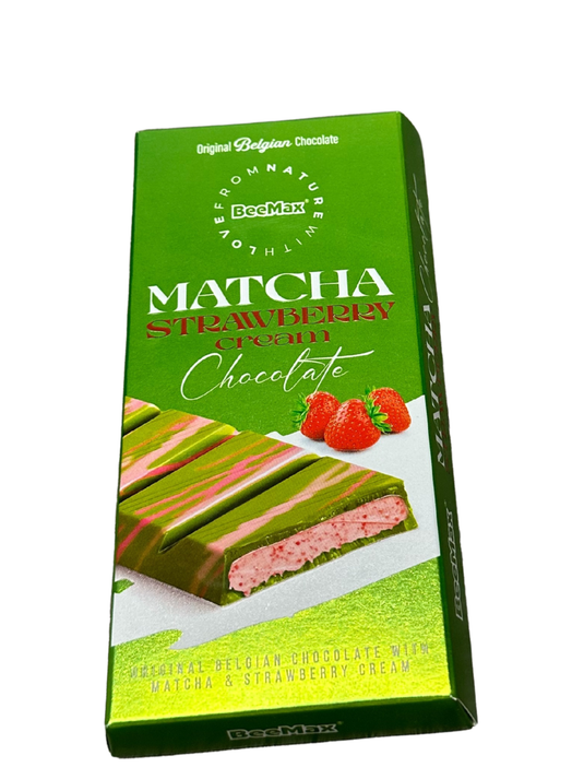 Matcha Strawberry Cream Dubai Chocolate