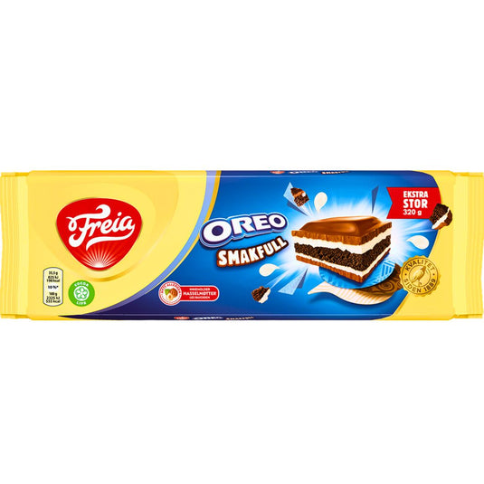 Freia Extra Large Milk Chocolate Bar with Oreo, 11.29oz