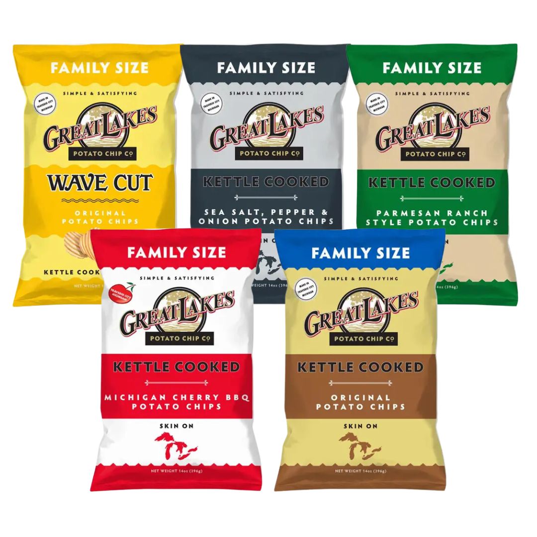 Great Lakes Potato Chips Family Size, 14oz Cook Swedish