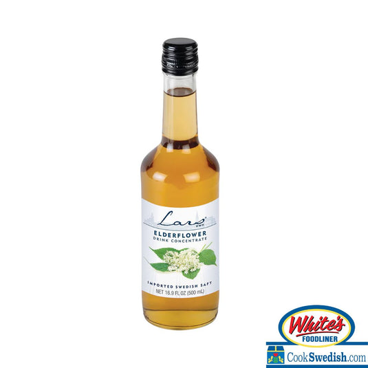 Lars Own Elderflower Drink Concentrate (Saft) Bottle, 16.9oz