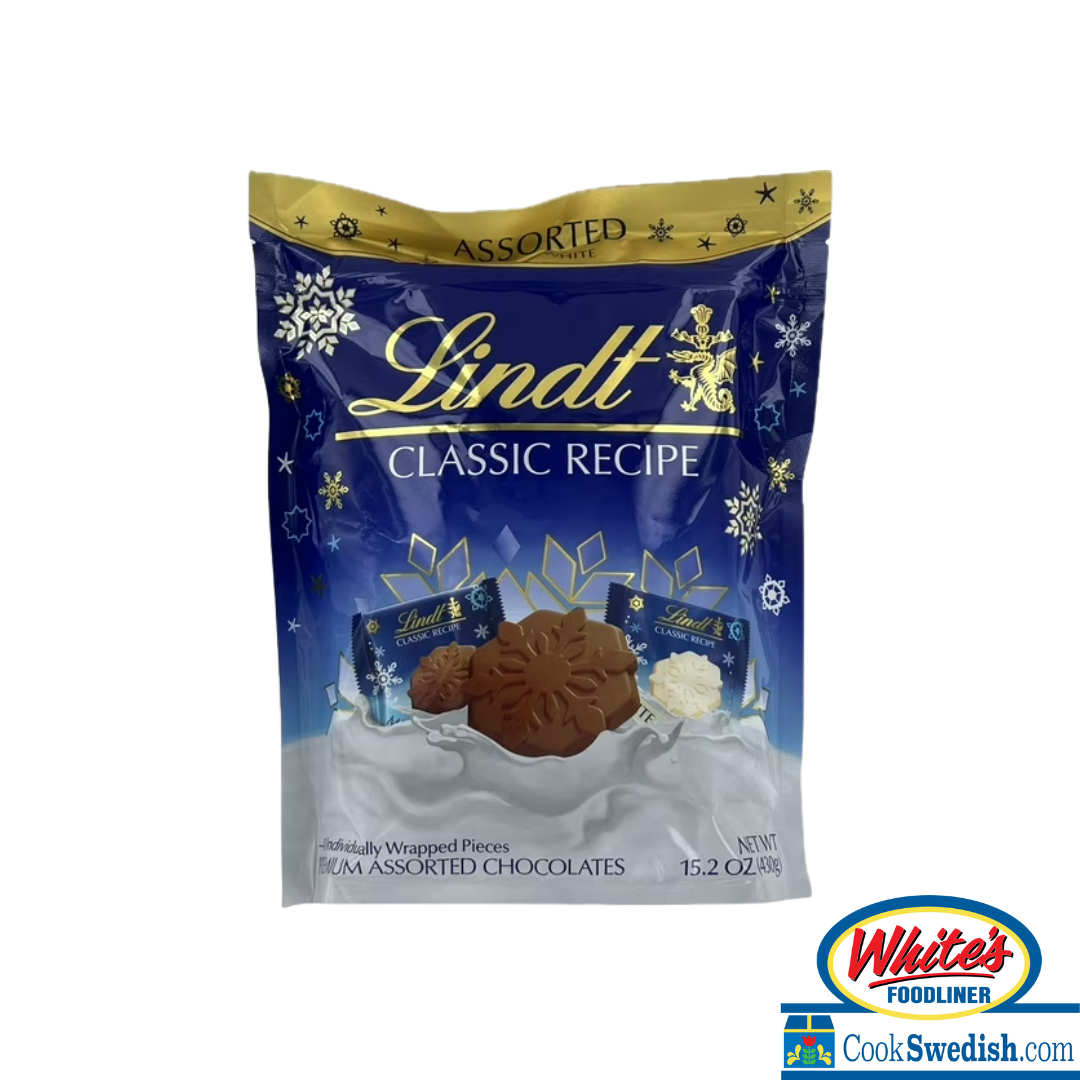 Lindt Classic Recipe Assorted Chocolate Snowflakes – Holiday Bag