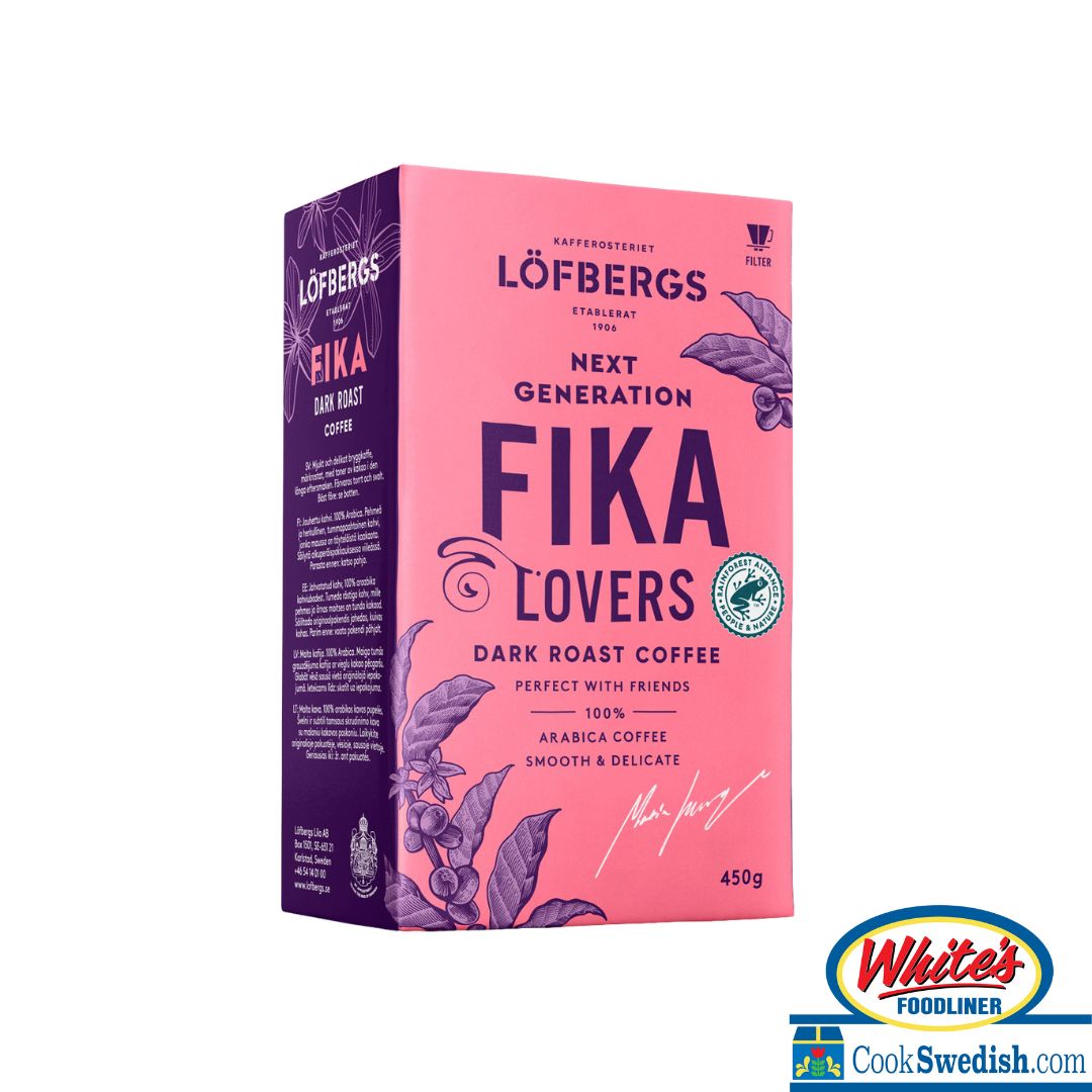Lofbergs Fika Dark Roast Ground Coffee, 15.87oz – Cook Swedish