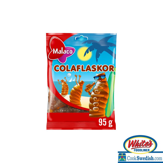 Malaco Colaflaskor (Cola Bottles) Gummies, 3.35oz