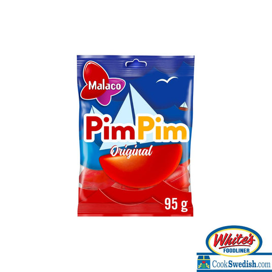 Malaco PimPim Raspberry Boats Gummies, 3.35oz