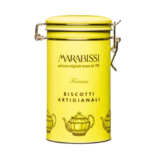 Marabissi Lemon and Ginger Butter Cookies (Yellow Tin), 7.05oz