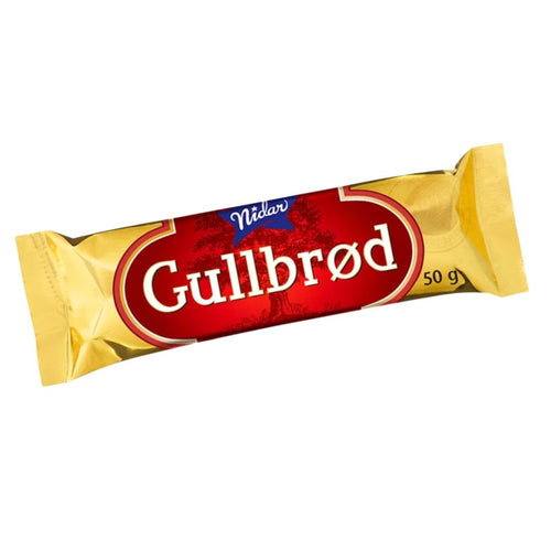 Nidar Gullbrod (Chocolate Covered Marzipan), 1.76oz