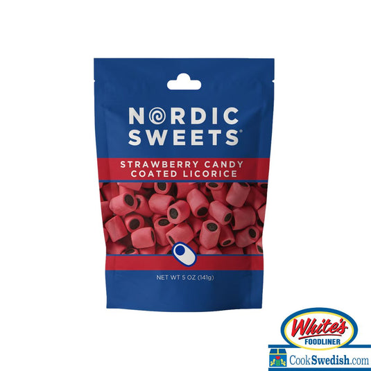Nordic Sweets Strawberry Candy Coated Licorice, 5oz