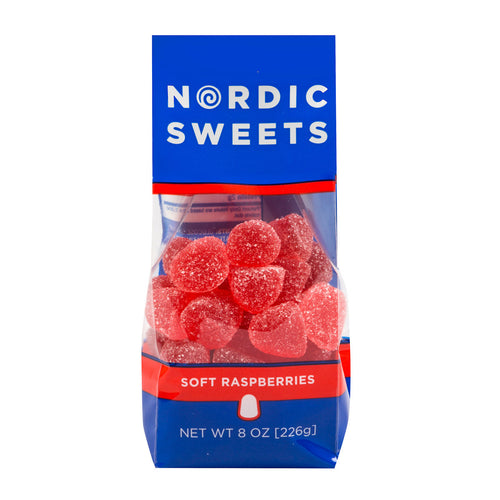 Nordic Sweets Soft Raspberries Bag, 8oz