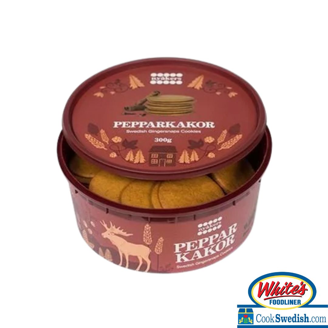 Nyakers Original Gingersnaps in Festive Red Tub, 10.58oz – Cook