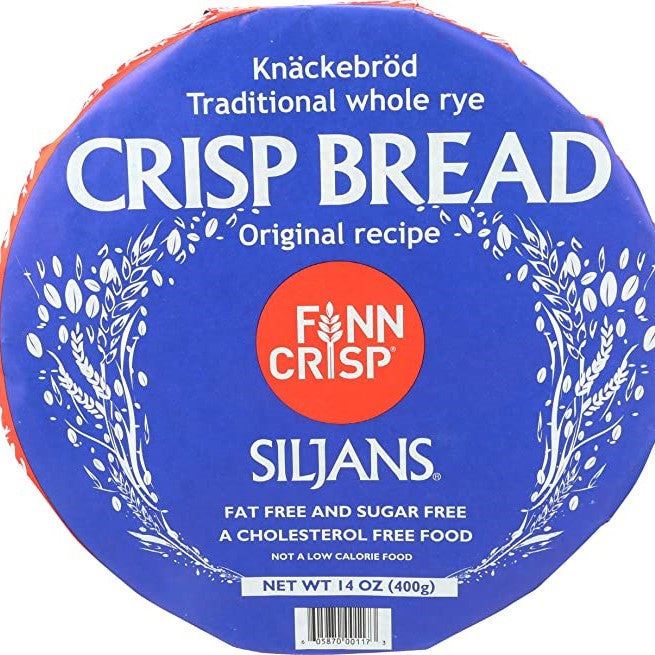 Siljans Knackebrod Traditional Whole Rye Crisp Bread, 14 oz. Cook Swedish