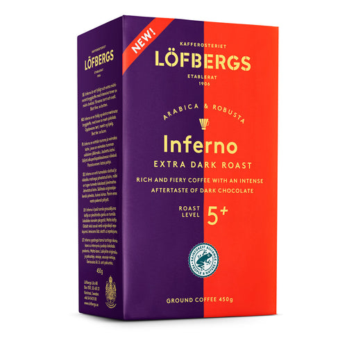 Lofbergs Inferno Extra Dark Roast Ground Coffee, 15.87oz