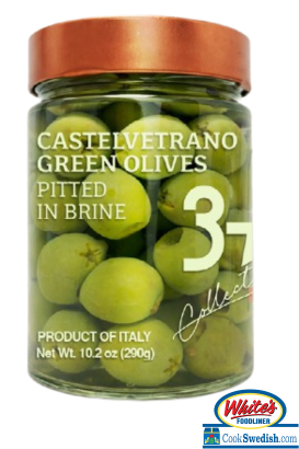 37 Collection Castelvetrano Pitted Green Olives in Brine – 10.2 oz (290g)