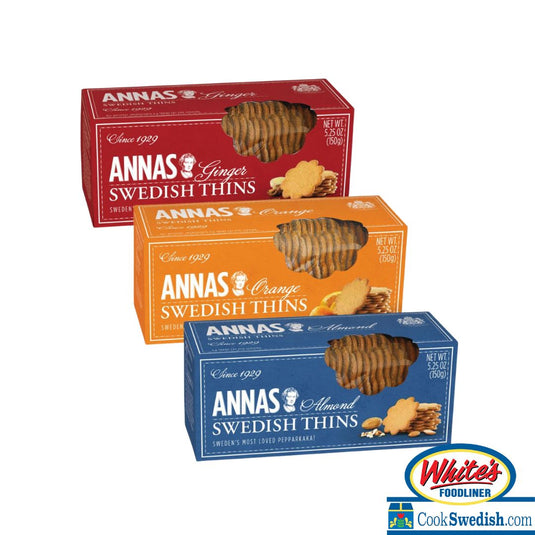 Annas Ginger Thins, Variety Pack of 3