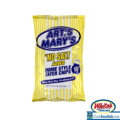 Art's & Mary's No Salt Added Chips, 8oz