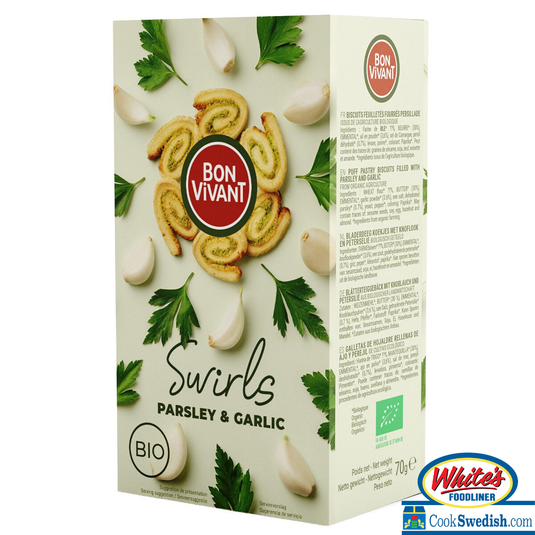 Bon Vivant Organic Parsley & Garlic Swirls – 2.47 oz (70g)