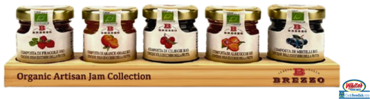Brezzo Organic Artisan Jam Collection – 5 Jar Gift Set 7.05oz