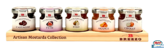 Brezzo Artisan Mostarda Collection – 5 Jar Gift Set 7.94oz