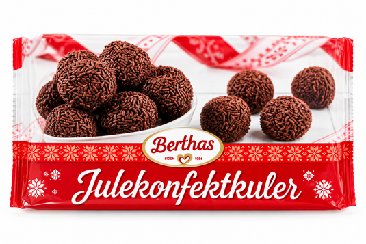 Berthas Juleromkuler – Norwegian Chocolate Rum Balls 175g