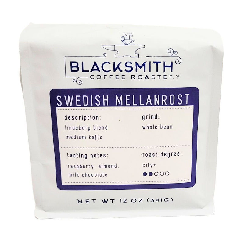 Load image into Gallery viewer, Blacksmith Coffee Swedish Mellanrost, 12oz
