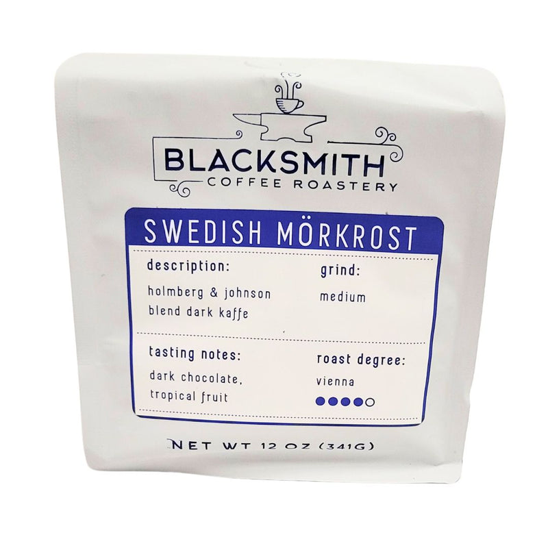 Load image into Gallery viewer, Blacksmith Coffee Swedish Morkrost, 12oz
