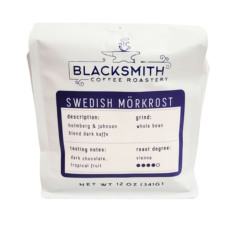 Load image into Gallery viewer, Blacksmith Coffee Swedish Morkrost, 12oz
