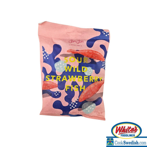 BonBon Sour Wild Strawberry Fish, 5.2oz