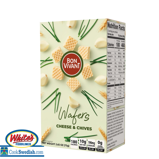 Bon Vivant Cream Cheese & Chives Wafers Box – 2.65 oz