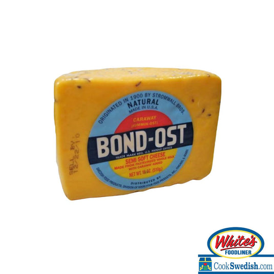 Bond Ost Cheese, Half Round with Caraway Seed - 1lb
