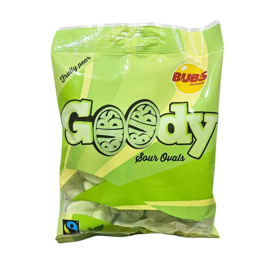 Bubs Godis Sour Pear Ovals, 3.17oz