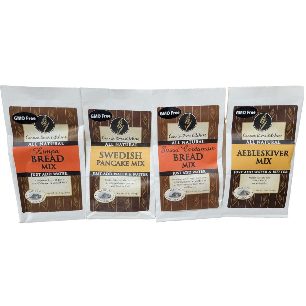 Scandinavian Baking Mix Variety Pack (Cannon River Kitchens) Cook Swedish