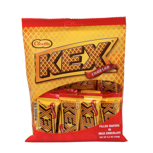 Cloetta Kex Chocolate Covered Wafer Mini Bars Bag, 5.5oz