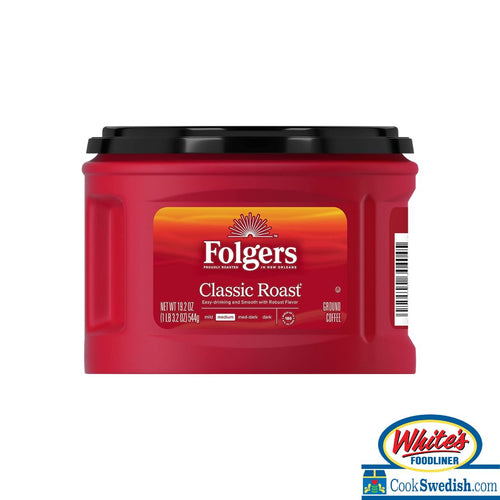 Folgers Classic Roast Ground Coffee, 19.2oz