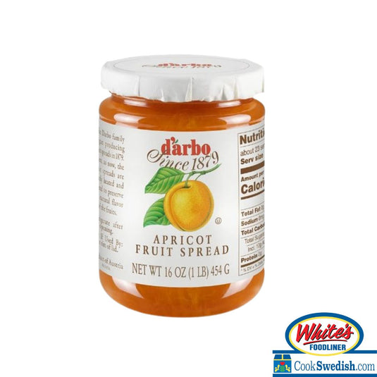 D'arbo Apricot Fruit Spread, 16oz