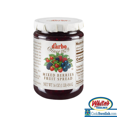 D'Arbo Mixed Berries Preserves Jar, 16oz