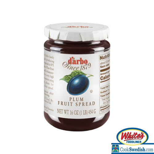D'arbo Fine Plum Fruit Spread, 16oz