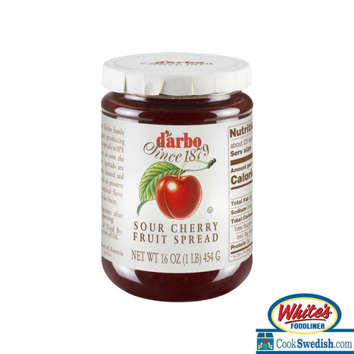 D'arbo Sour Cherry Fruit Spread, 16oz