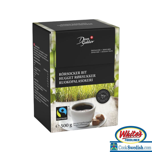 Dan Sukker Raw Sugar Cubes, 1lb