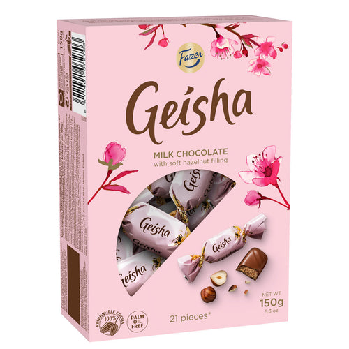 Fazer Geisha Milk Chocolates with Hazelnuts, 5.3oz