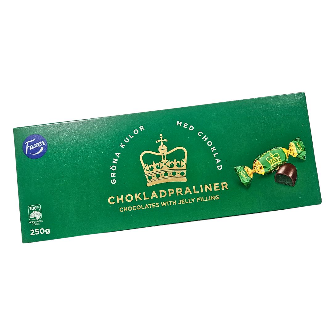 Karl Fazer Gröna Kulor Chocolate Praline Box, 8.81oz – Cook Swedish