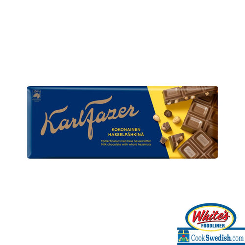 Fazer Milk Chocolate with Hazelnuts Bar, 7.05oz