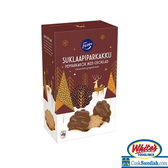 Fazer Suklaapiparkakku Chocolate Covered Gingerbread Cookies, 6.17oz