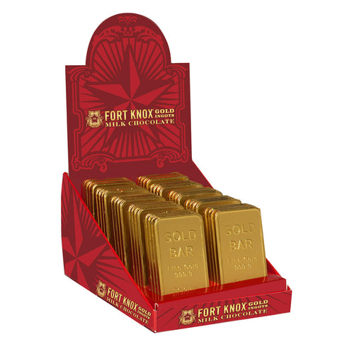 Fort Knox Chocolate Gold Ingot Bar, 1oz