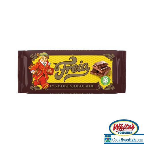Freia Lys Kokesjokolade Milk Chocolate Baking Bar, 3.53oz