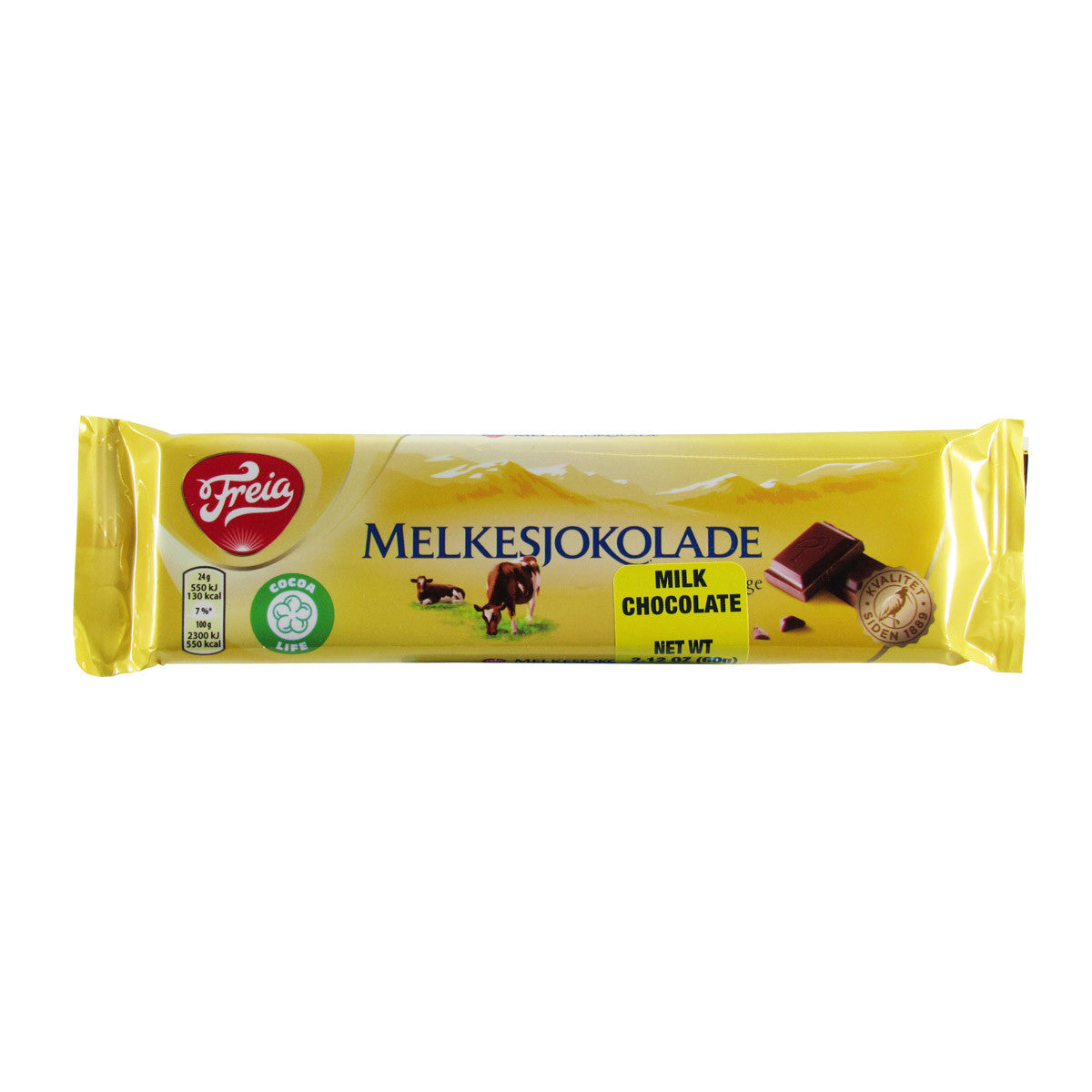 Freia Melkesjokolade (Milk Chocolate) Bar, 2.12oz – Cook Swedish