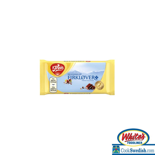 Freia MINI Firklover - Milk Chocolate Bar w/ Hazelnuts, .84oz
