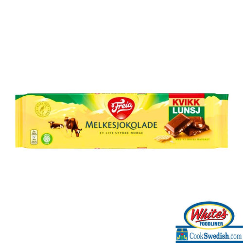 Freia Extra Large Milk Chocolate Bar with Kvikk, 7.05oz